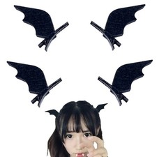 Batwing Hair Clips Halloween Accessories for Women Girls Bat Hair Accessories...