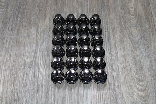 2022-2026 Tundra Sequoia Land Cruiser Black Chrome Factory Lug Nuts X24 ORIG TOY