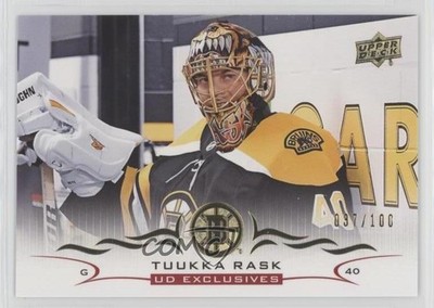 2018-19 Upper Deck UD Exclusives 37/100 Tuukka Rask #267 04f2