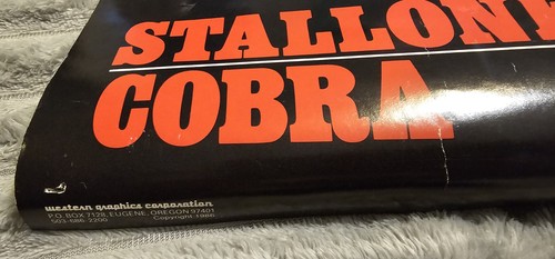 Original Poster 1986 Stallone Cobra 32 x 21 sehr guter Zustand 1 Besitzer - Bild 9 von 9