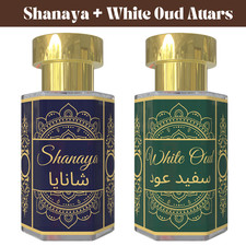 Combo Shanaya & White Oud Attar | Aceite de perfume sin alcohol | Floral y suave amaderado