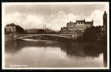Exeter, Exe Bridge, Ansichtskarte 1933 