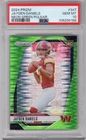 JAYDEN DANIELS 2024 PANINI PRIZM NEON GREEN PULSAR PRIZM RC #347 PSA 10 GEM MINT
