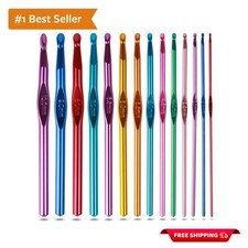 Professional Crochet Hooks Set with Snag-Free Tips - Comfort for Arthritic Hands