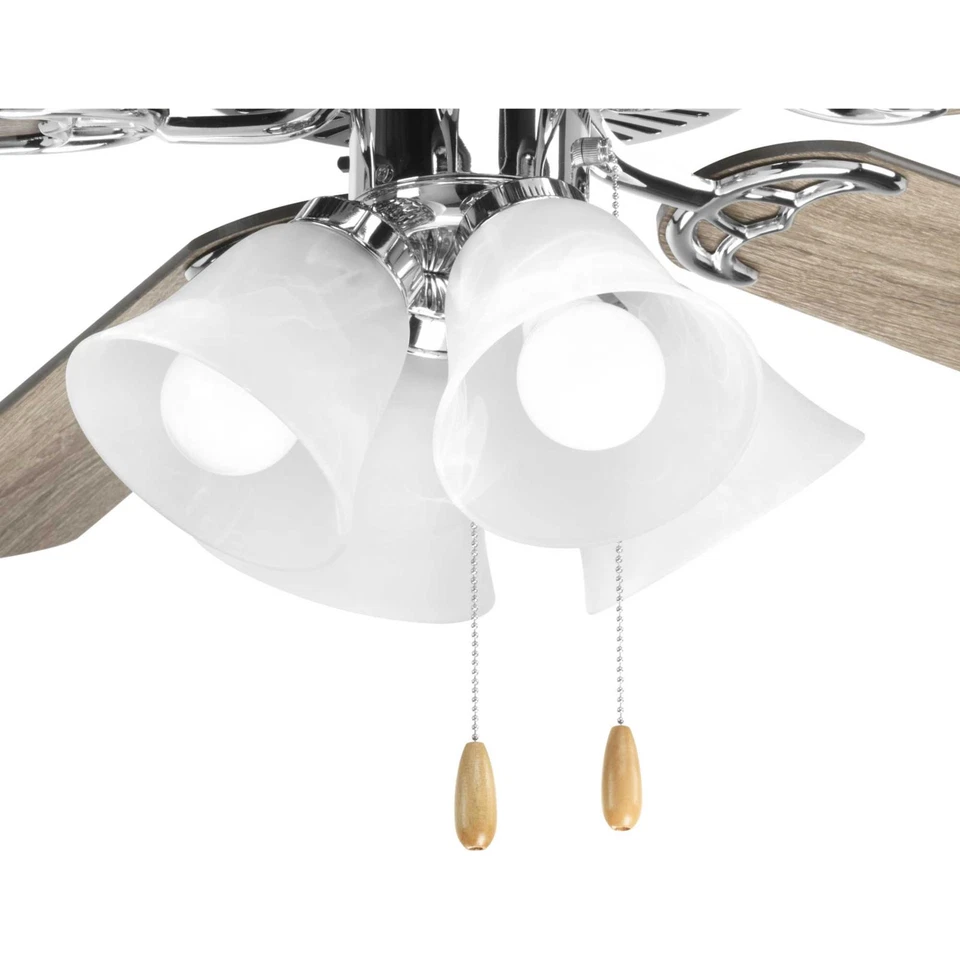 Progress Lighting P2610-WB 4 Light 15"W Medium (E26) Ceiling Fan - Chrome - Image 2 of 4