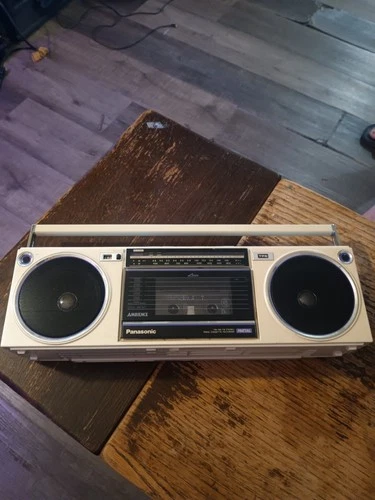 Vtg Panasonic RX-F20 Portable Stereo AM FM Radio Cassette Recorder Cable Works