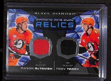 2025-26 UD Black Diamond Diamond Mine Dual Relics Mason McTavish Troy Terry