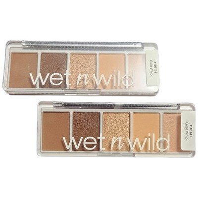2pk Wet n Wild Color Icon Eyeshadow 5 Pan Palette Gold Whip Blendable Shimmer