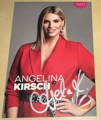 Angelina Kirsch Original signierte Autogrammkarte Autogramm TV Model Sat. 1 #25