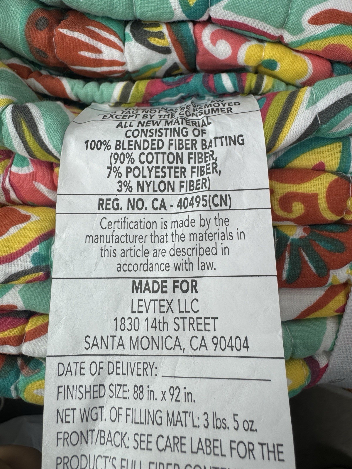 Levtex Home 3PC Full/Queen Palisades Quilt Set NWT