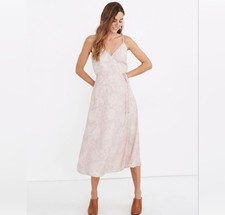 Madewell Light Pink Midi Dress - Size XXL Tie Front