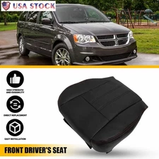 Driver Bottom Leather Seat Replacement Cover For 2008-2020 Dodge Grand Caravan