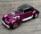 Vintage 1970 Hot Wheels Redline Magenta Classic Cord Toy Car Excellent