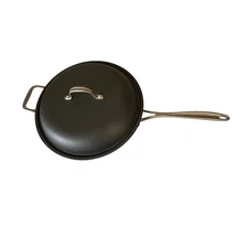 Calphalon 1613 6Qt 13 inch Sauté Frying Pan with lid double handle made in USA