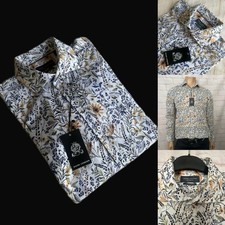 Guide London Casual Shirt, Floral White, Size Large, BNWT,