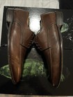 John W Nordstrom Men's Brown Leather Oxford Dress Shoes, Size 8, Apron Toe — photo 5