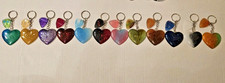 Resin Heart Keychains/Bag charms. Swiftie Inspired   Handmade  Set Of 12 ERAS
