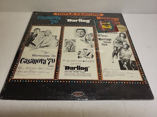 TRIPLE FEATURE CASSANOVA '70/ DARLING/ MARRIAGE ITALIAN STYLE EPIC LP NEW/SEALED - Picture 3 of 5