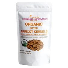 Bitter Apricot Kernels Organic Raw (2 LB) Bulk USDA Organic Certified