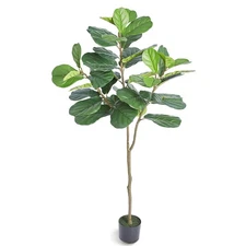 Uimoso 6ft Artificial Fiddle Leaf Fig Tree Indoor Outdoor Office Home Decor
