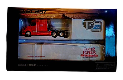 #ad Freightliner Carter Express Inc. Shipping Container amp; Trailer 1:53 NIB Tonkin $90.00
