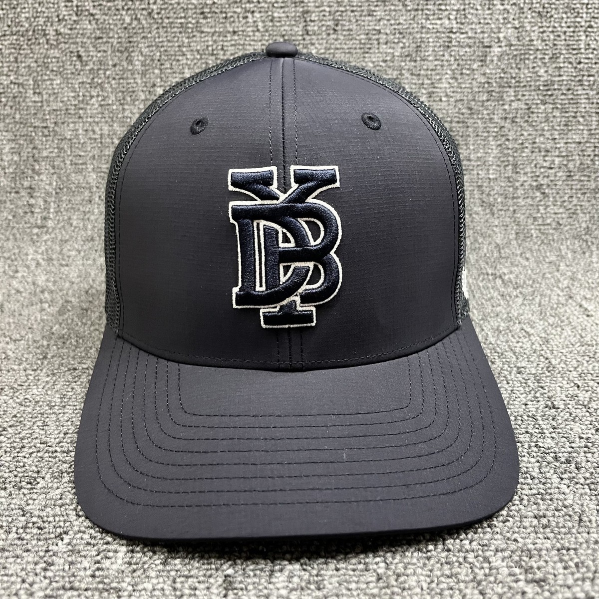 Tampa Bay Rays '47 Brand Branson Trucker Hat Charcoal Black Mesh Snapback Cap