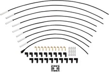 9000c Extreme 8mm Spark Plug Wire Set W 180 Ceramic Boot Ends Universal