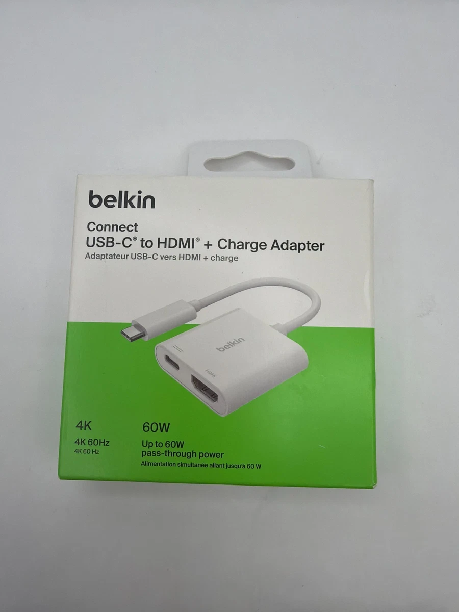 Belkin Connect USB C to HDMI + Charge Adapter for iPhone 17 16 15