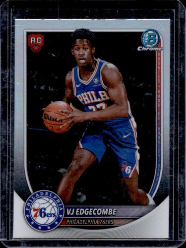 2025-26 Bowman VJ Edgecombe Chrome RC Red Rookie Variation SP #BRR-3 76ers