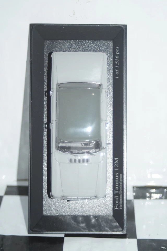 Minichamps Ford Taunus 12M 1963 in grey 1:43 ref 400 086101 - Image 2 of 4