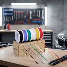 Automotive Wiring Made Easy - 18 AWG Silicone Flexible Wire, 13.2ft in 6 Colors