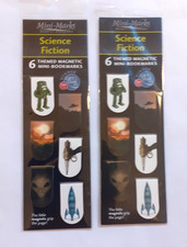 Mini-Marks 6 Themed Magnetic Bookmarks - Science Fiction X 2 Packs Job Lot