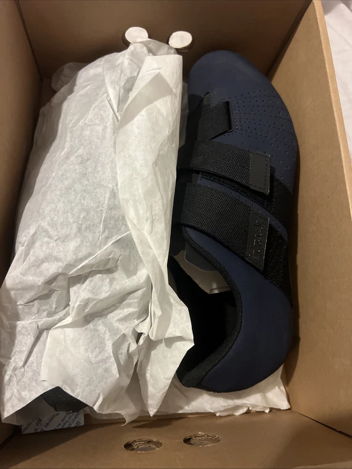 Zapatos de ciclismo de carretera Fizik Tempo Powerstrap R5 azul marino 44 (10,5 - 11 EE. UU.), Foto 2 de 2