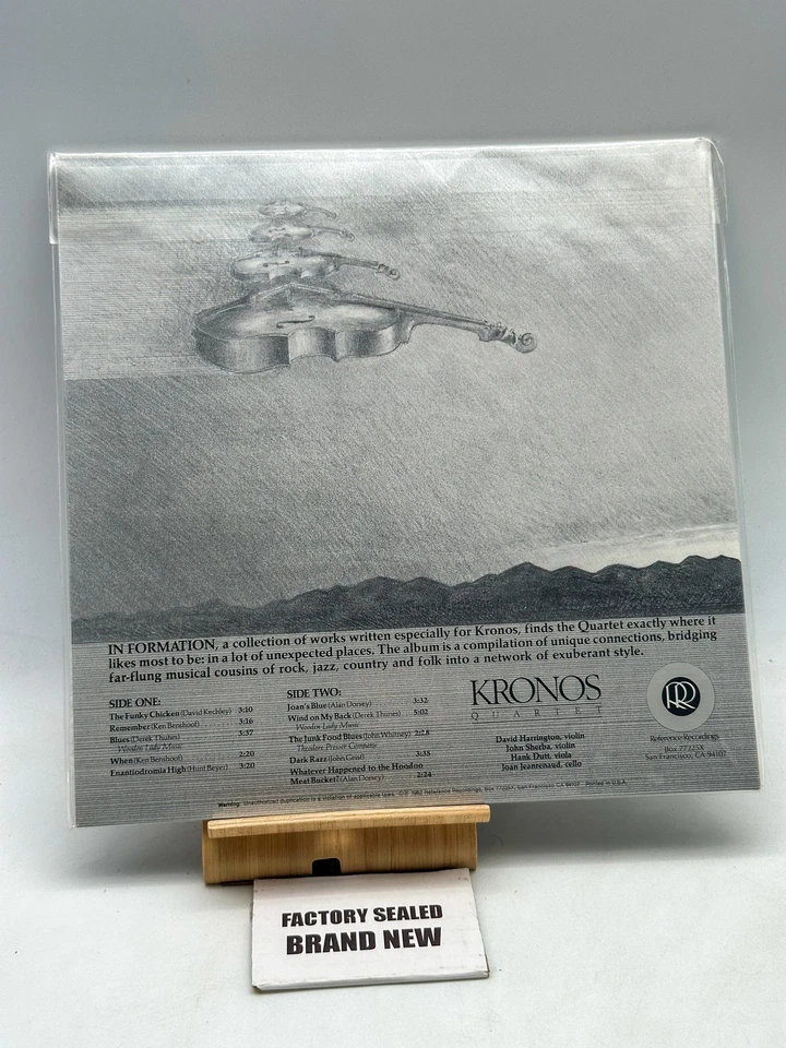 Kronos Quartet- In Formation 1982 Factory Sealed 1982 - Image 3 of 3