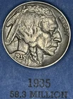 1935 Buffalo Nickel, nice original AU condition coin