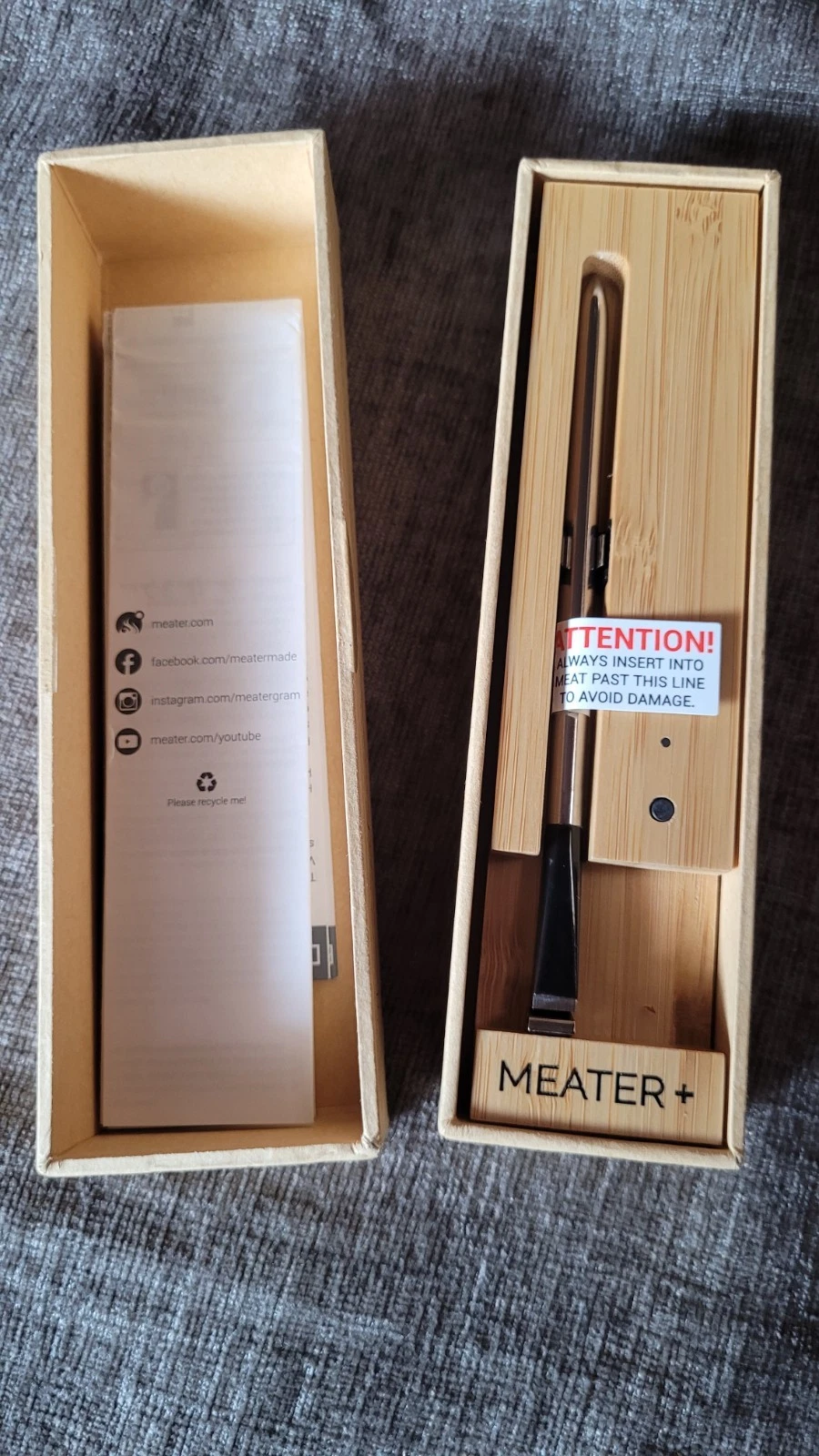 Meater Wireless Smart Meat Thermometer New By Apption