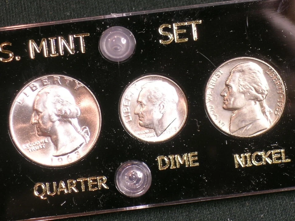 1963-D Brilliant Uncirculated Coin Year Set  - Capital Holder   Denver Mint - Image 4 of 4