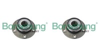 Borsehung 2X Radnabe Radlagersatz Hinten FüR VW Golf VI Skoda Octavia III Combi