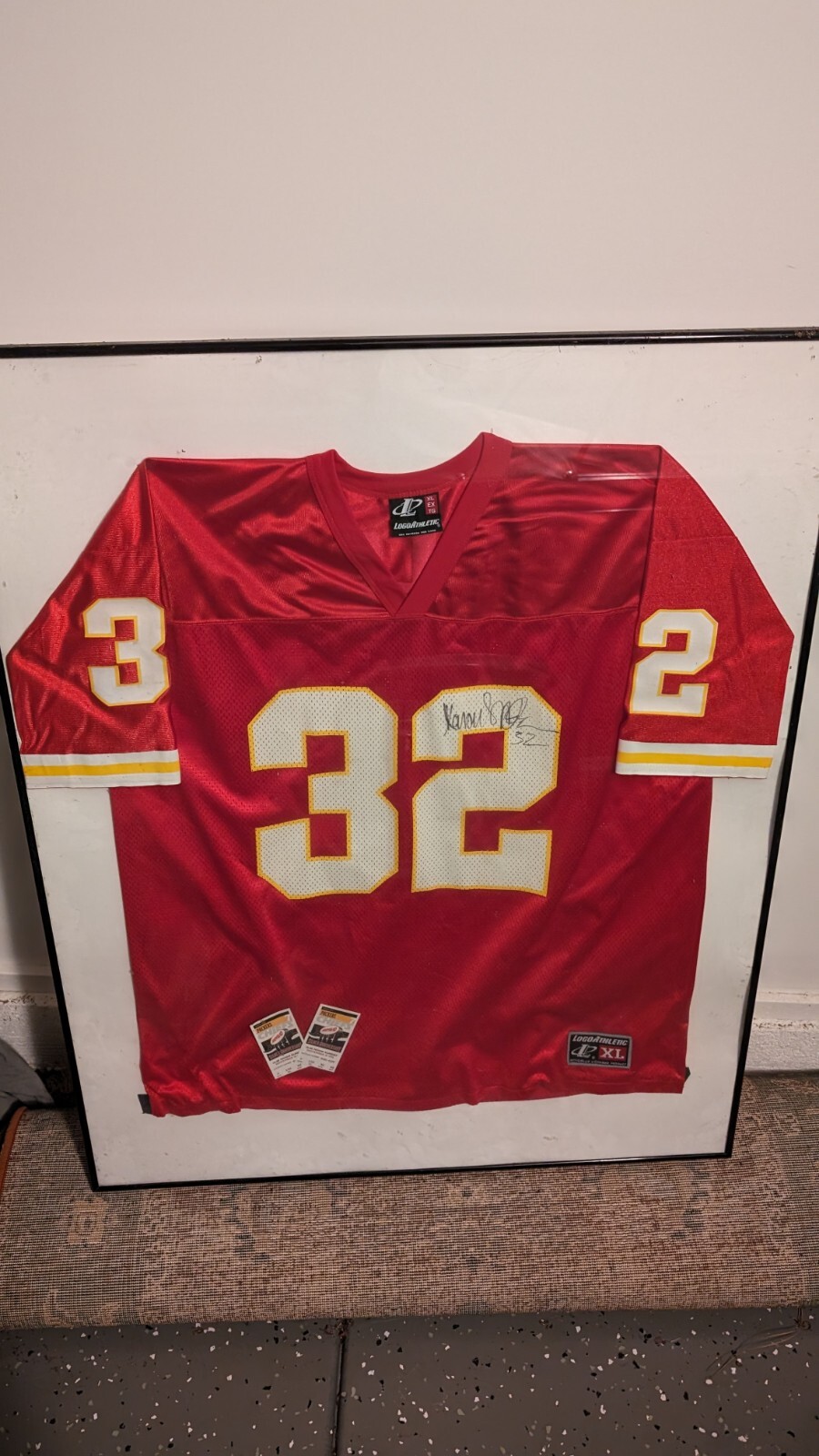 Marcus Allen Autographed Signed Kansas City Chiefs PRO STYLE CUSTOM JERSEY, KC CHIEFS, BECKETT COA 