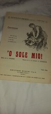 Spartito 'O SOLE MIO ! EDIZIONI BIDERI N. 5401 NAPOLI Capurro Di Capua Mazzucchi