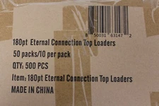 (500) Humongous Hoard 3" x 4" Eternal Connection 180Pt Thick Top Loaders Case