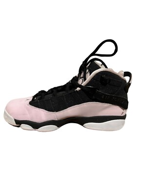 Jordan 6 Rings GS Black Pink Foam Size 7y Women 8.5 Pre