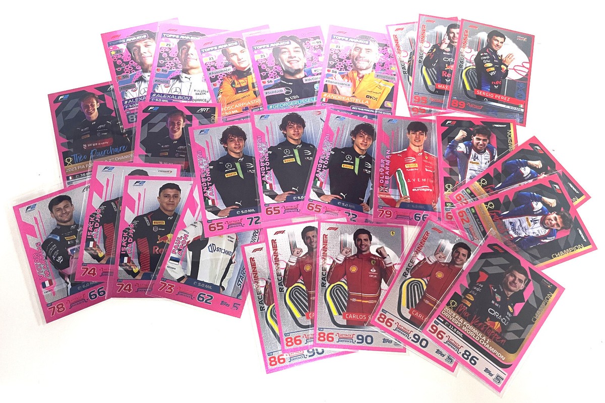 Turbo Attax 2024 Topps F1 Limited Edition Pink Parallel