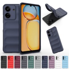 Funda Trasera Goma Suave Sensación Recubrimiento Antideslizante Para Xiaomi Redmi 13C 4G Note 13 Pro 5G