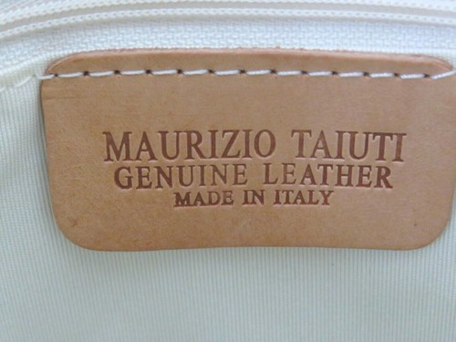 BORSA BORSA BORSA VINTAGE ANNI '90 - 2000 MAURIZIO TAIUTI IN PELLE FLOREALE DIPINTA A MANO ITALIA - Foto 7 di 12