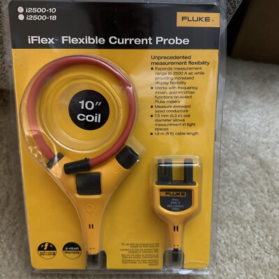 Fluke I2500-10 iFlex Flexible AC Current Clamp, 2500A AC, 10 in.