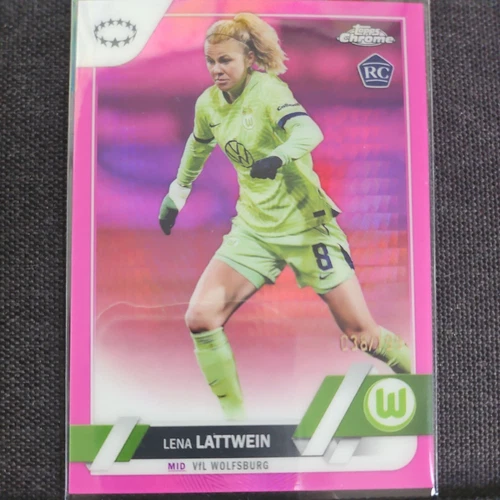 2022-23 Topps Chrome UEFA Women's Champions League Pink 38/199 Lena Lattwein
