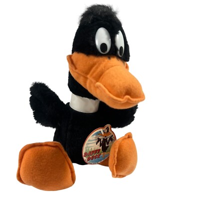 Vtg 1991 Daffy Duck Plush Stuffed Animal Warner Bros Characters Mighty Star 12''