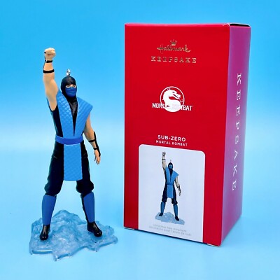 2021 Hallmark Keepsake Mortal Kombat Sub-Zero Figure Christmas Tree Ornament 5''