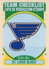 ST. LOUIS BLUES ~ RETRO Team Checklist ~ 2021-22 O-Pee-Chee Hockey #575 ~ SP